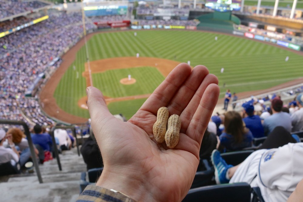 Peanuts at Kansas City Royals Game